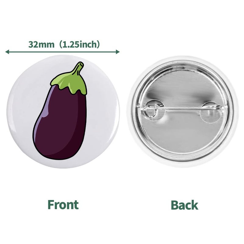 Mostme 300 Sets 1.25 inch Button Maker Supplies  32mm Button Supplies Button Parts Button Badge Part  Button Making Supplies  Includes Metal Button Pin Back Cover  Metal Shells  Blank Paper&Clear Film - Image 4